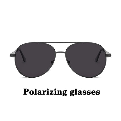 Unisex Photochromic Polarized Pilot Vintage Sunglasses