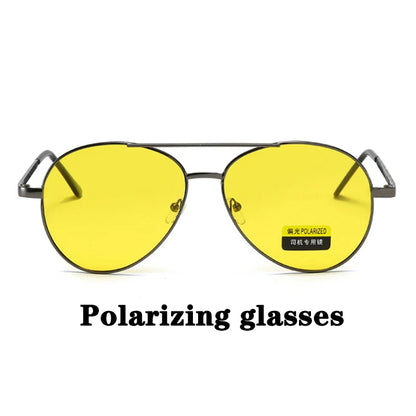 Unisex Photochromic Polarized Pilot Vintage Sunglasses