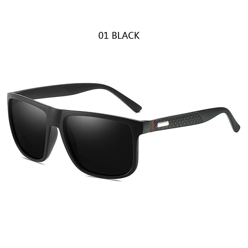 Unisex Polarized Designer Retro Square Sunglasses