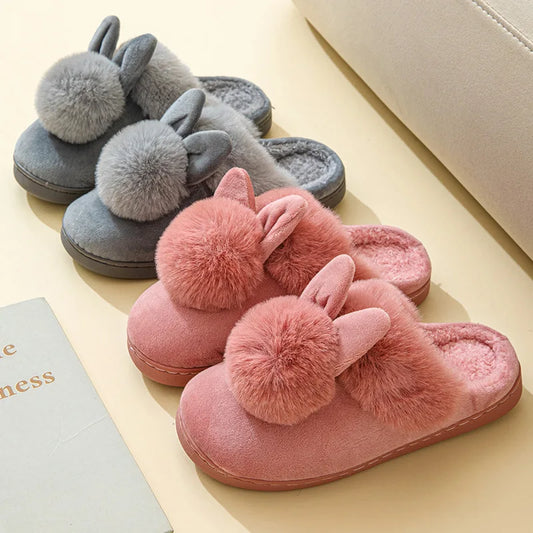 Unisex Rabbit Pattern Home Slippers