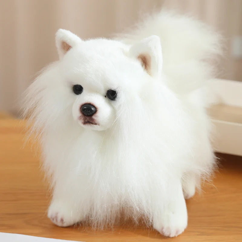 Unisex Real Life Stuffed Maltese Dog Toy