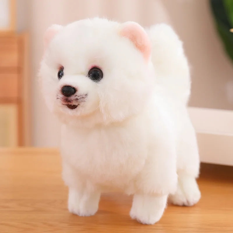 Unisex Real Life Stuffed Maltese Dog Toy