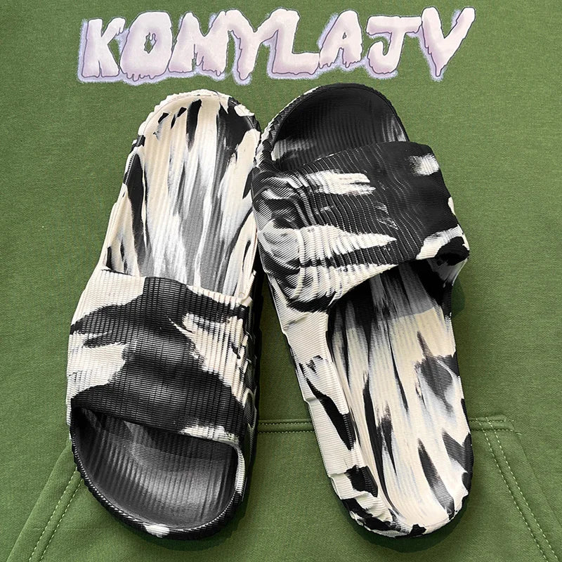 Unisex Soft Sole Bathroom Camouflage Slippers