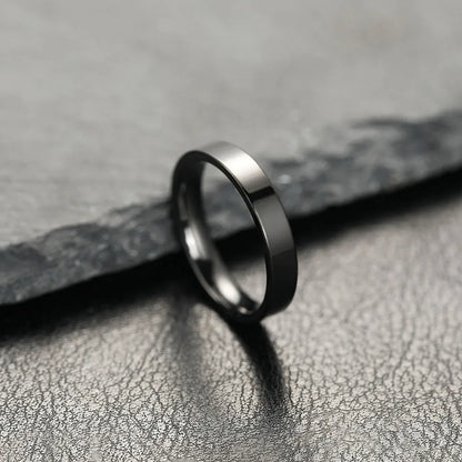 Unisex Stainless Steel Charm Rings