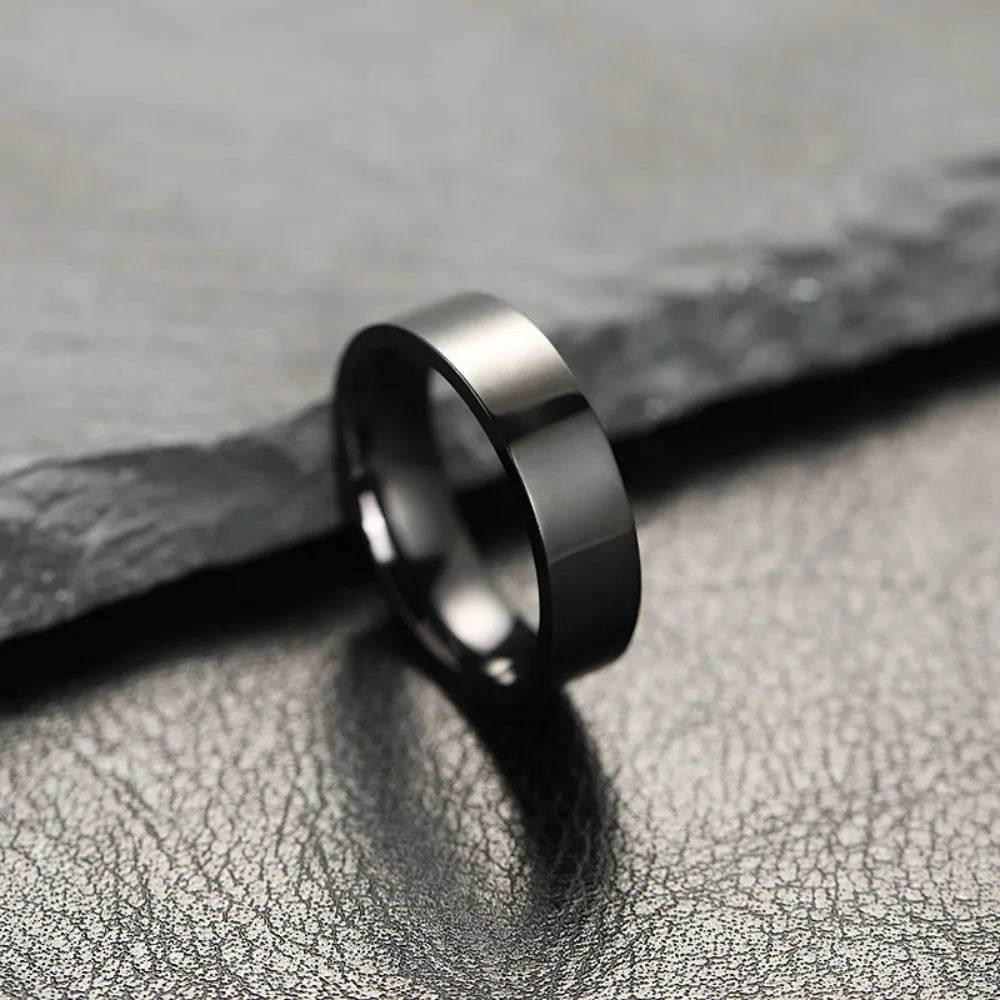 Unisex Stainless Steel Charm Rings