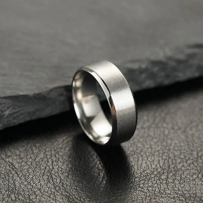 Unisex Stainless Steel Charm Rings