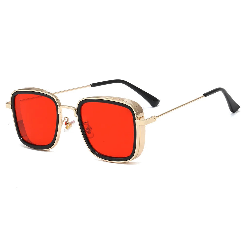Unisex Steampunk Style Alloy Frame UV 400 Sunglasses