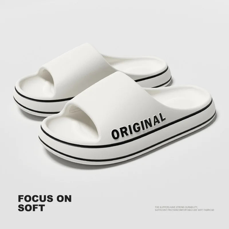 Unisex Thick Sole Indoor Bathroom Anti-Slip Slippers