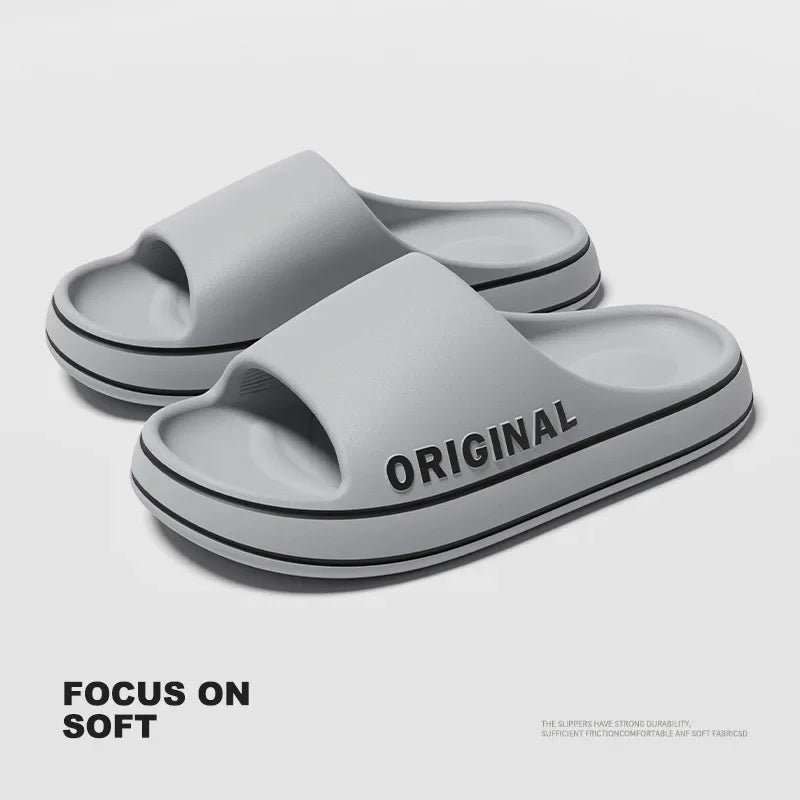 Unisex Thick Sole Indoor Bathroom Anti-Slip Slippers