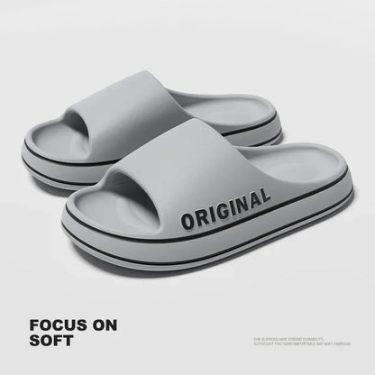 Unisex Thick Sole Indoor Bathroom Anti-Slip Slippers