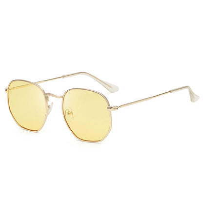 Unisex Vintage Metal Frame UV400 Driving Sunglasses