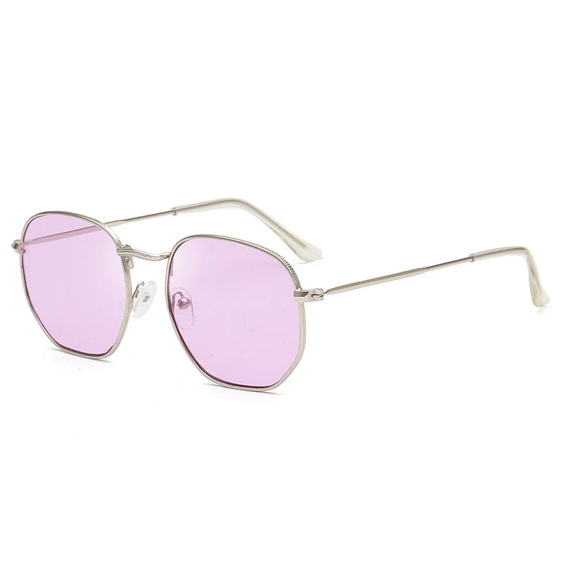 Vintage Metal Frame UV400 Driving Sunglasses