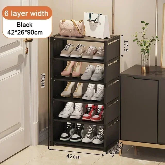 Wall Corner Stackable Shoe Organizer Shelf