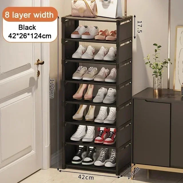 Wall Corner Stackable Shoe Organizer Shelf