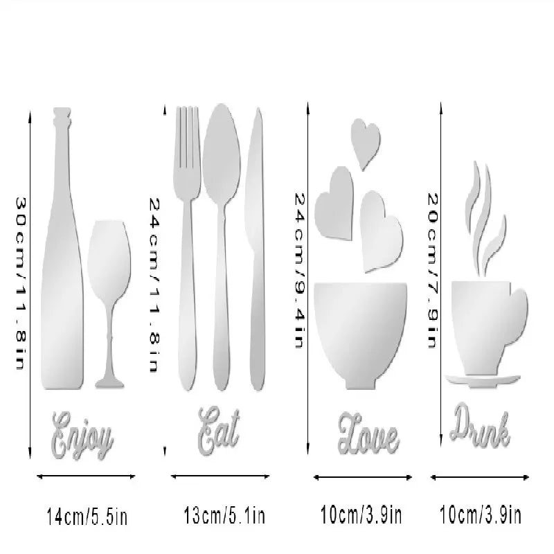 Wall Decal Adhesive Kitchen Background Stickers