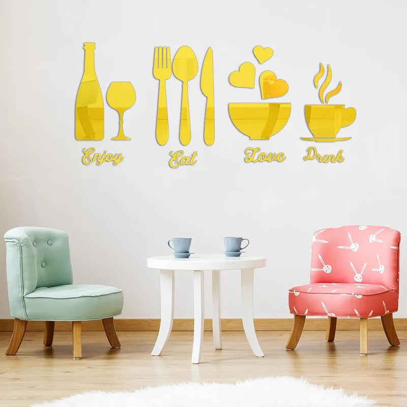 Wall Decal Adhesive Kitchen Background Stickers