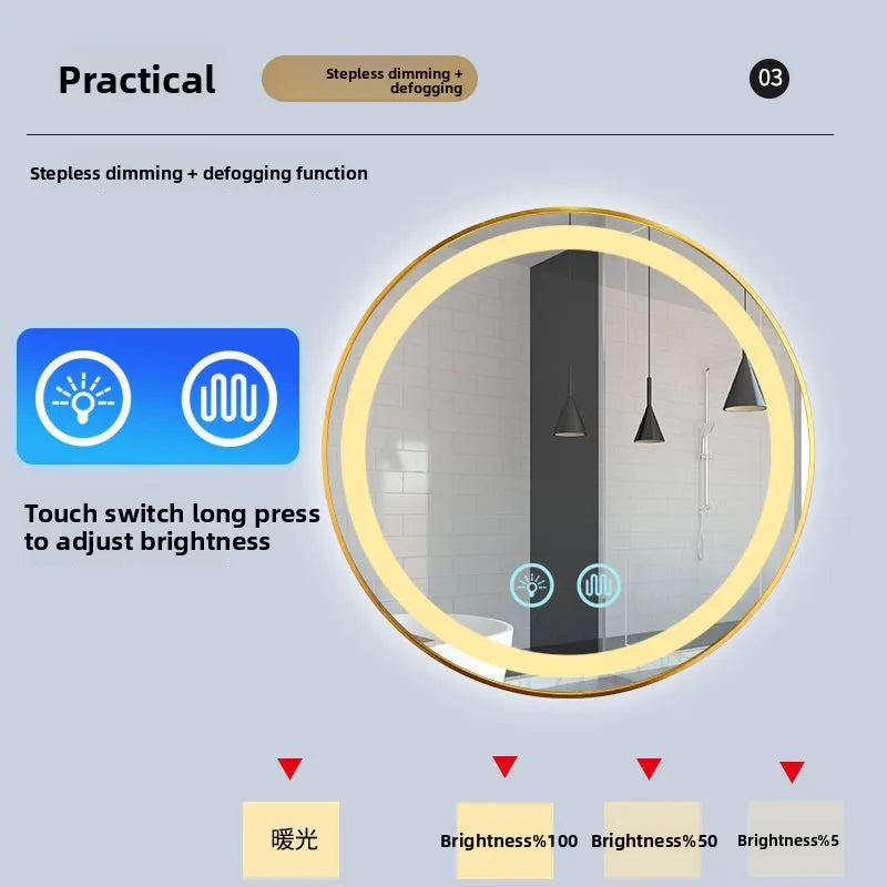 Wall Mounted Round Vanity Mirror