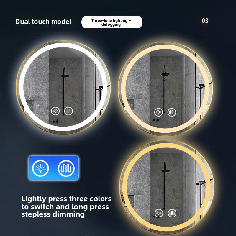 Wall Mounted Round Vanity Mirror