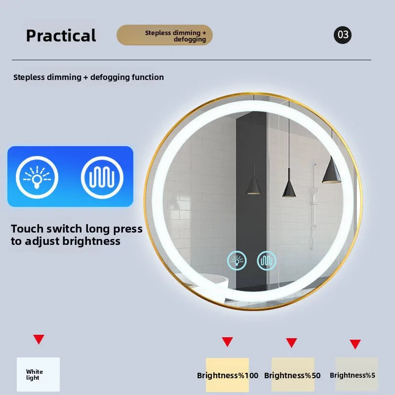 Wall Mounted Round Vanity Mirror