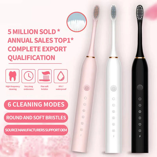 Waterproof High Frequency Cleaning Electric Toothbrush