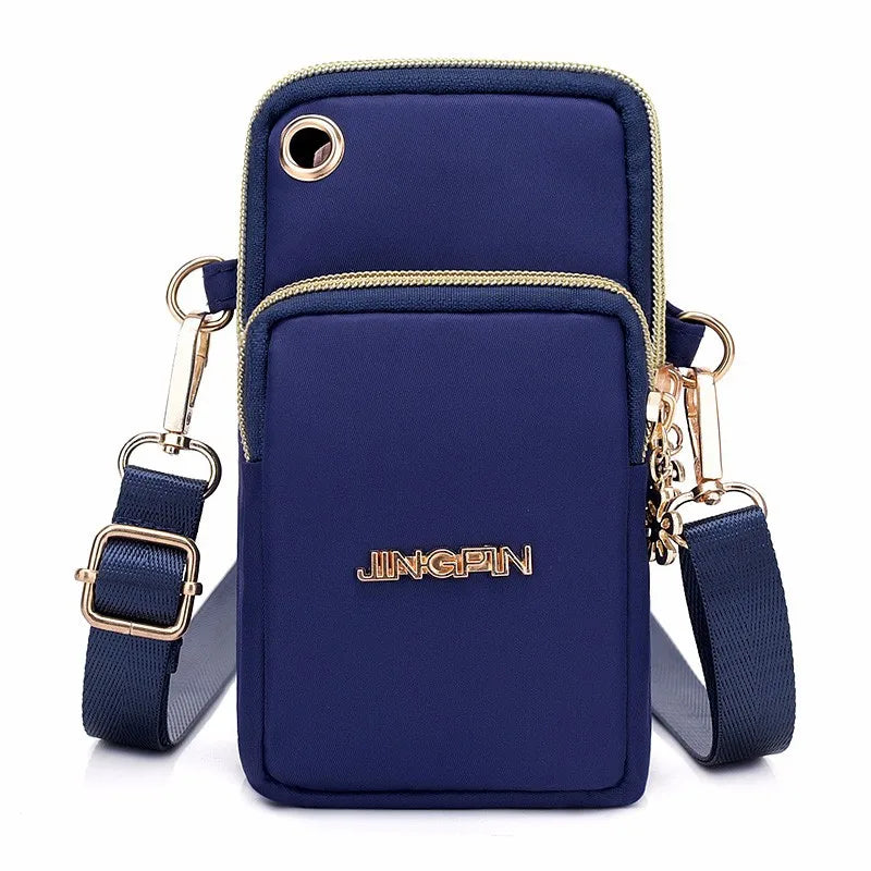 Waterproof Nylon Phone Purse - Women Mini Backpack