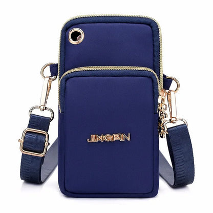Waterproof Nylon Phone Purse - Women Mini Backpack