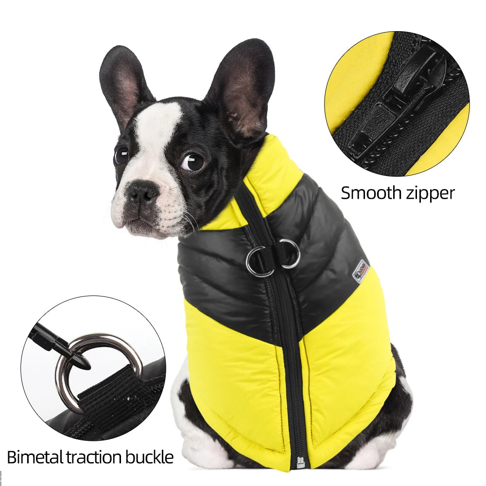 Waterproof Padded Zipper Dog Vest Jacket