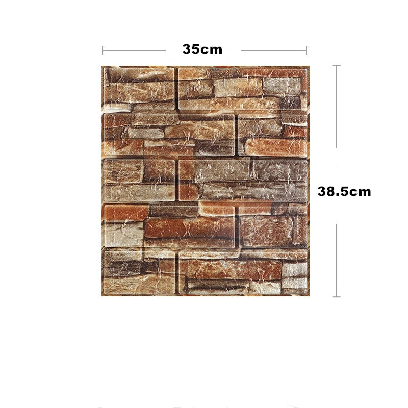Waterproof 3D Self-Adhesive Foam Wall Stickers