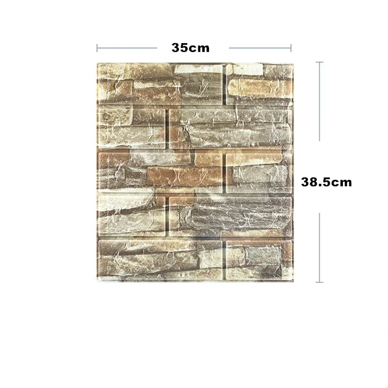 Waterproof 3D Self-Adhesive Foam Wall Stickers