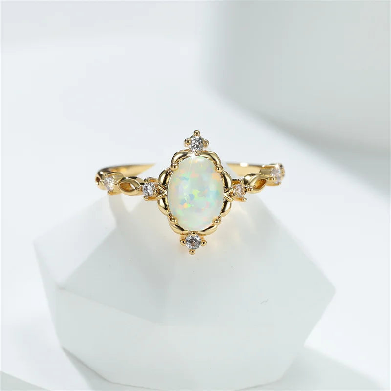 Adjustable Zircon Heart Rings for Women