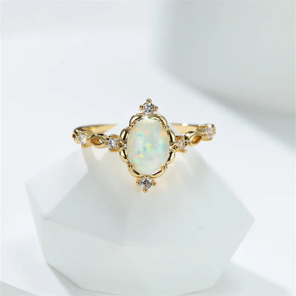 Adjustable Zircon Heart Rings for Women