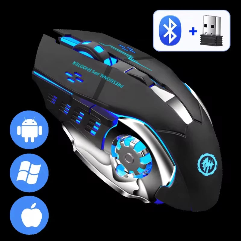 Wireless Bluetooth USB Backlight Computer Mouse