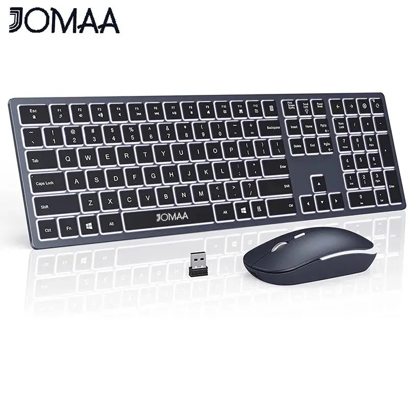Wireless Ultra Slim Rechargable Keyboard Mouse
