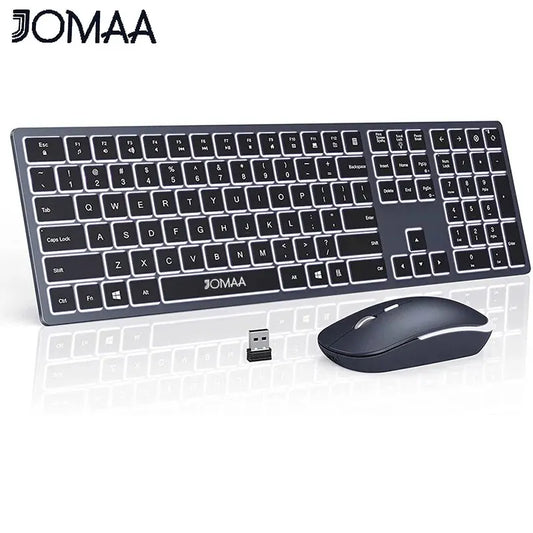 Wireless Ultra Slim Rechargable Keyboard Mouse