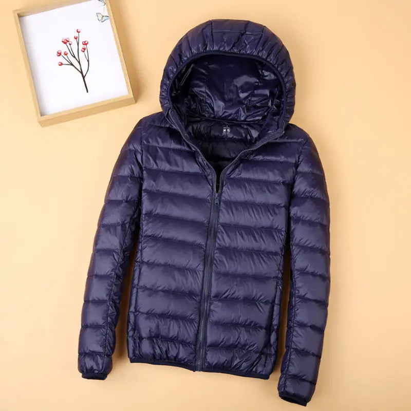 Women's Autumn Winter Hooded down jacket