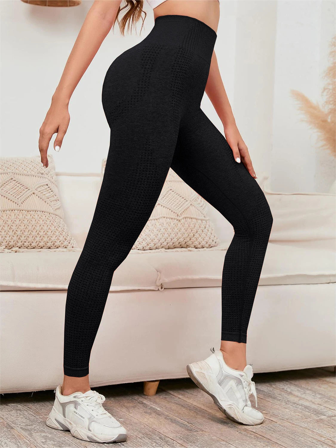 Women Black Push Up Leggings