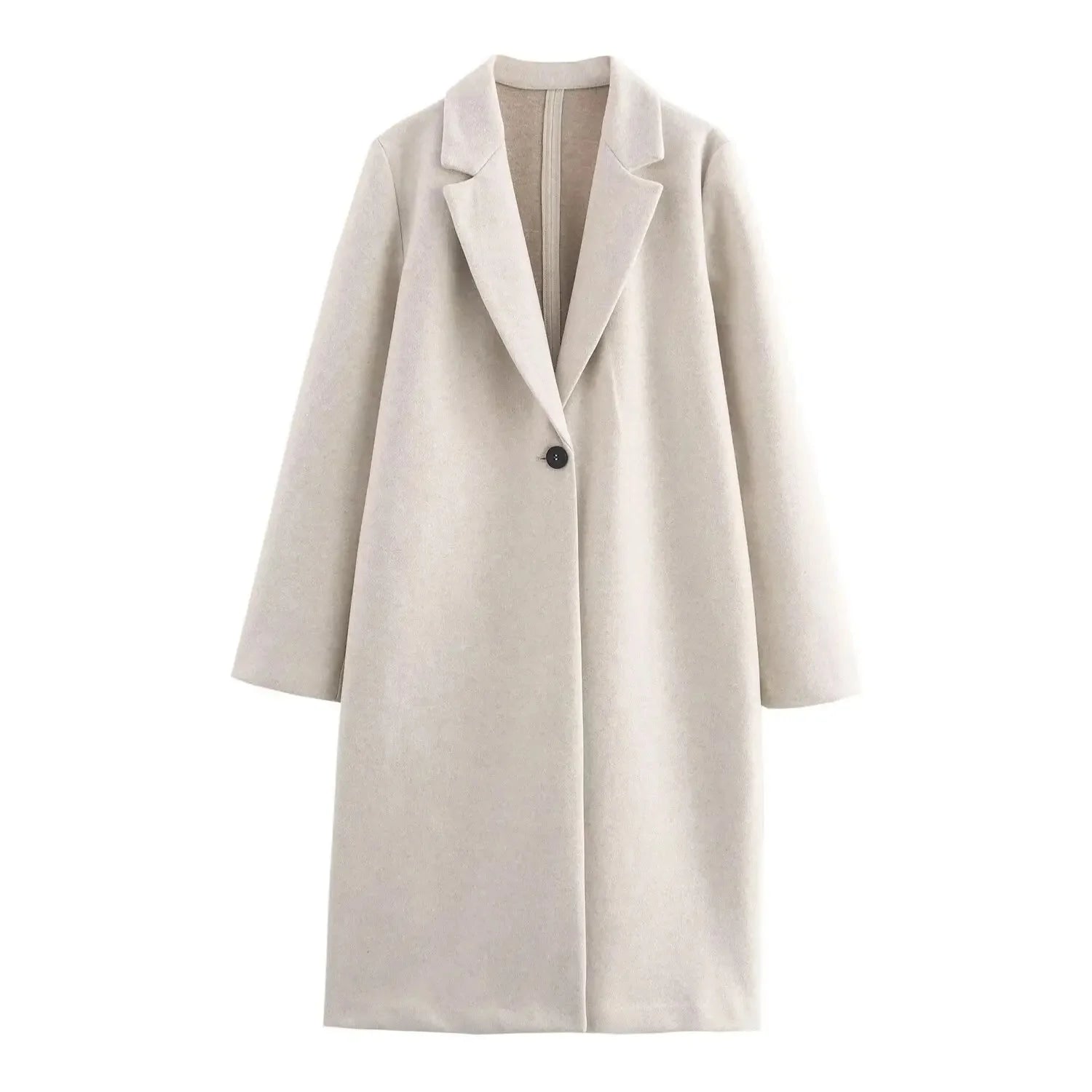 Women's Button Decorated Outerwear Coat