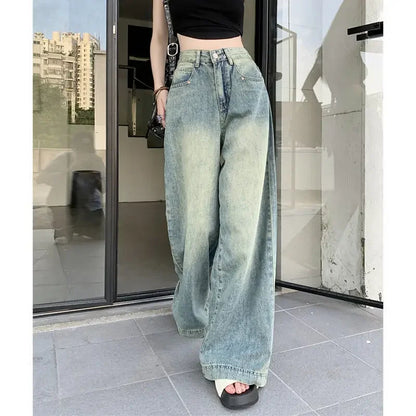 Women's Chic High-Waist Loose Wide Leg Jeans