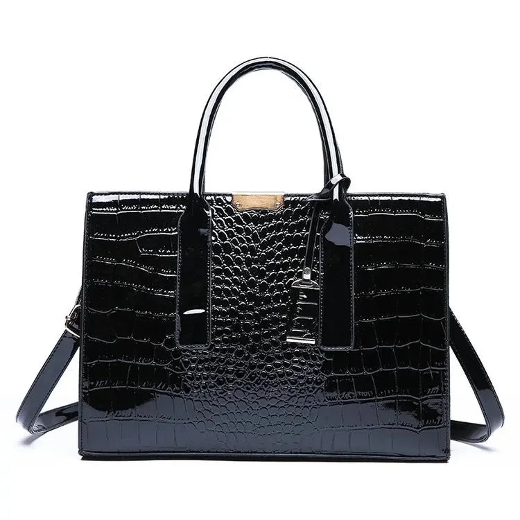Women's Crossbody Hard PU Crocodile Leather Bag