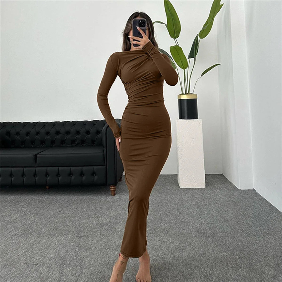 Women's Elegant LongSleeve Bodycons Party Dress
