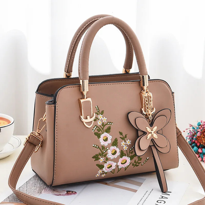Women Embroidery Satchels Shoulder Bags
