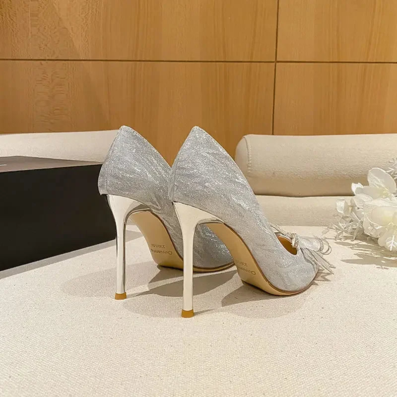 Women's Flowers High Heels Wedding Shoes