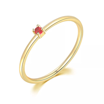 Women Gold Zirconia Pinky Rings