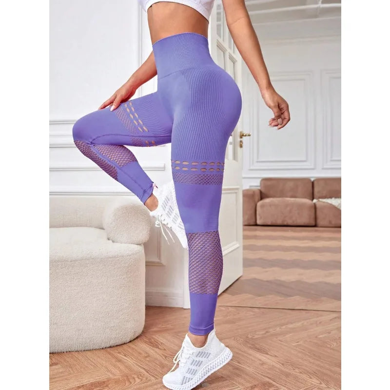Women's Gradient Hollow Out Leggings