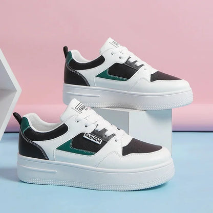 Women's Lace Up Thick Bottom Skate Shoes