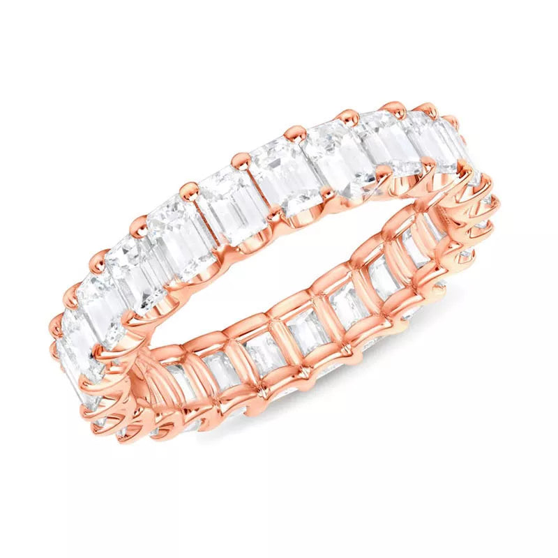 Women's Micro Paved CZ Square Rings