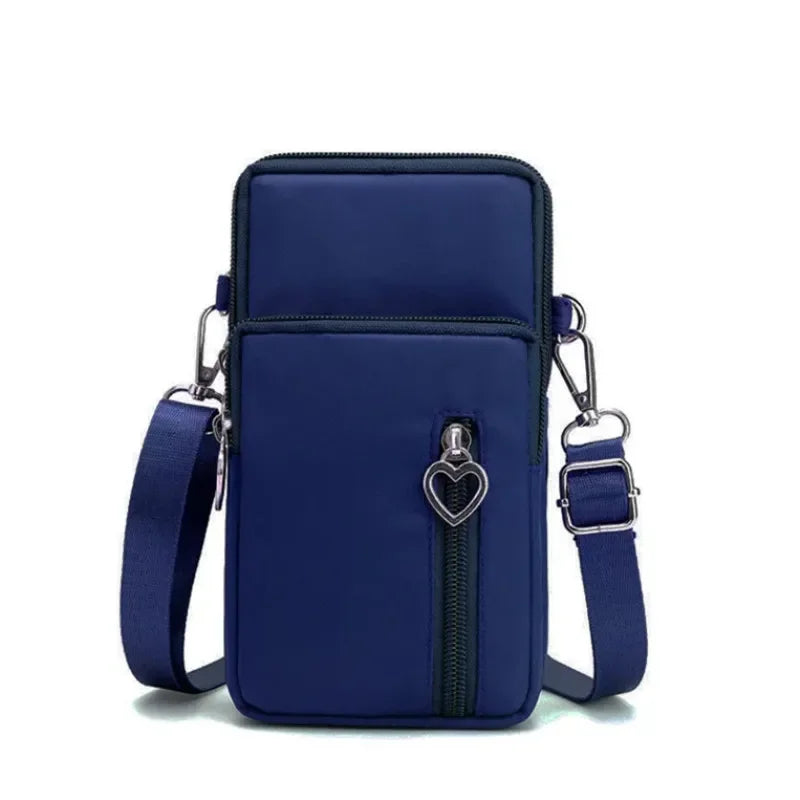 Women's Multi Layer Zipper Mini Oxford Bag