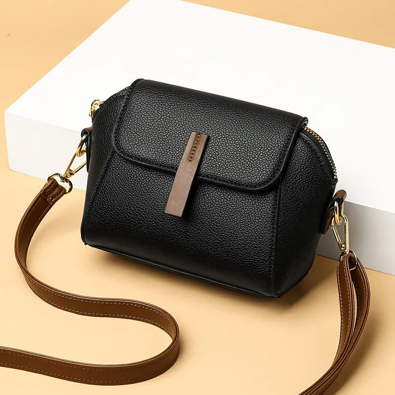 Women's Messenger PU Leather Shell Crossbody Bags