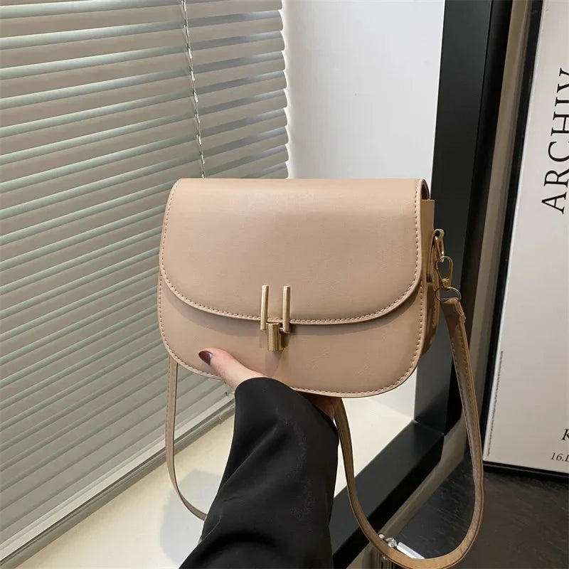 Women's Retro Stripe Single Shoulder Satchel Bag