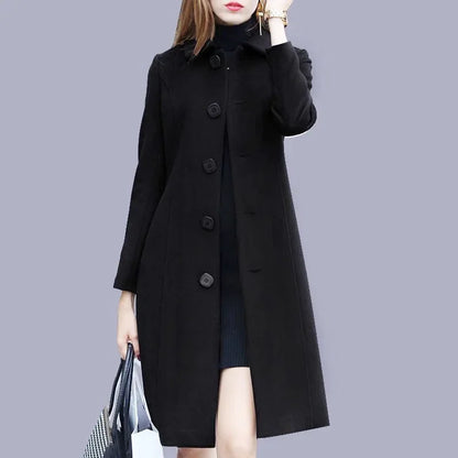 Women's Slimming Woolen Overcoat